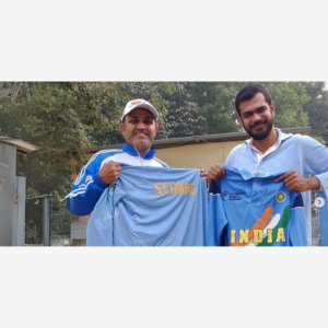 Official jerseys worn by Mr. Virender Sehwag in two Different